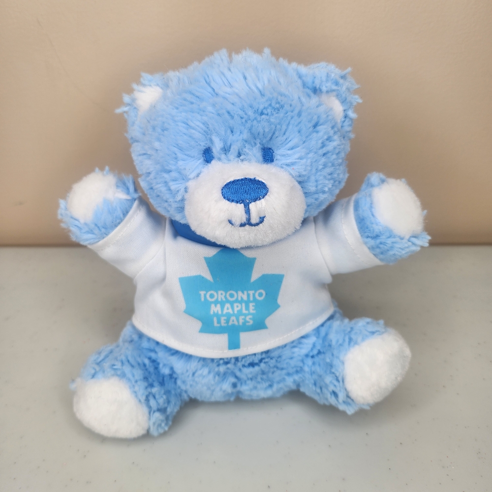 Toronto Maple Leafs Blue and White Teddy Bear